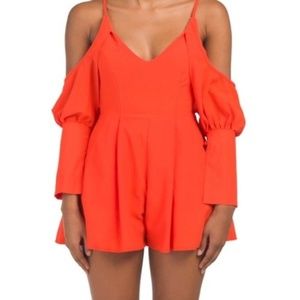 White Closet Australian Orange Romper Size 10